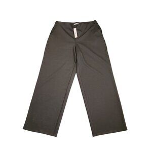 Nic & Zoe Drapey Ponte Wide Leg Ankle Pant In Briar New With Tags Women's Size M